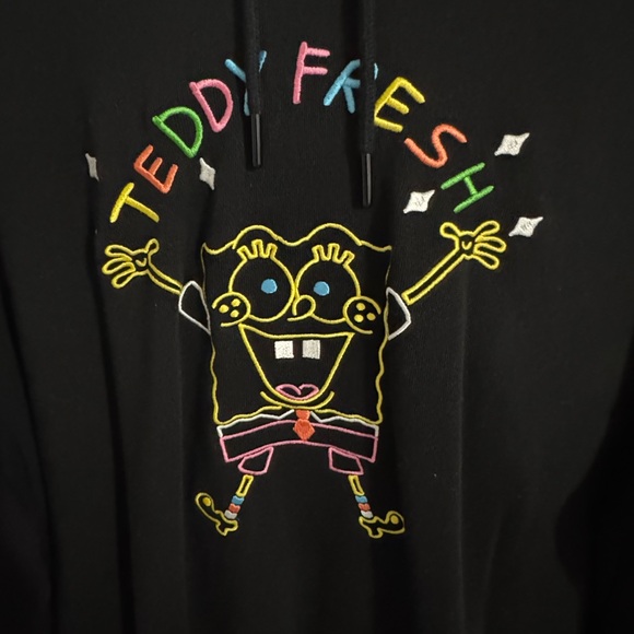 Teddy Fresh X SpongeBob embroidered hoodie 2020 Size L - Picture 2 of 5